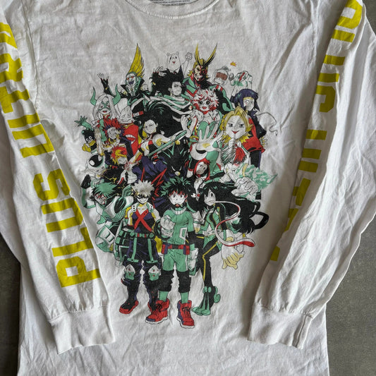 My Hero Academia Anime Long Sleeve Tee Plus Ultra Graphic
