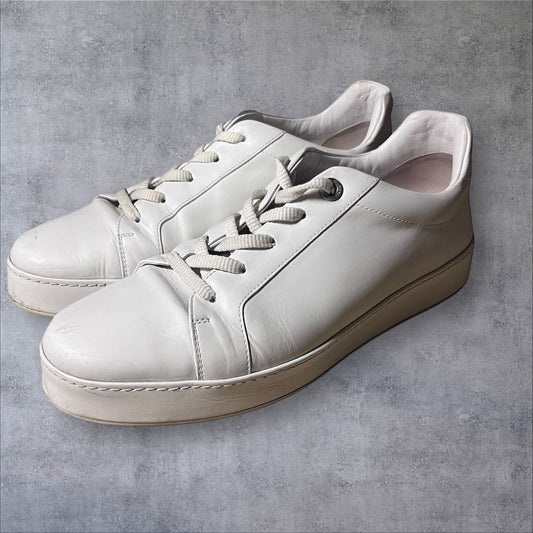 Loro Piana - White Leather Sneakers