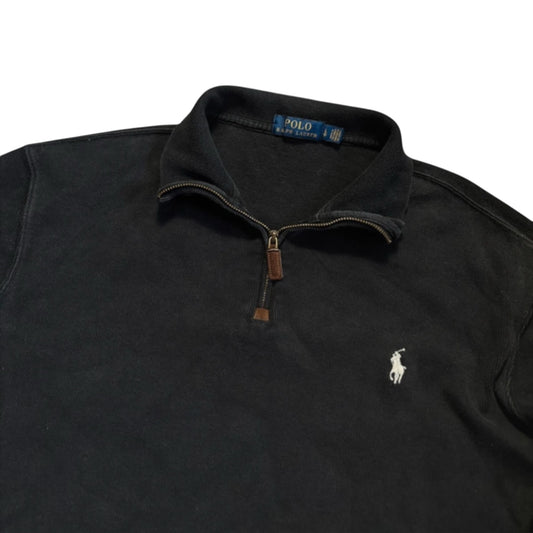 Polo Ralph Lauren Quarter Zip Sweater – Black (Size L)