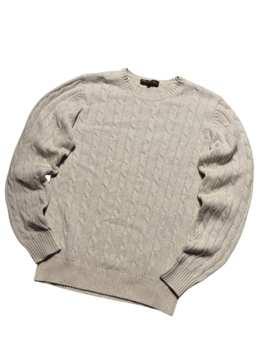 Loro piana cream crewneck sweater
