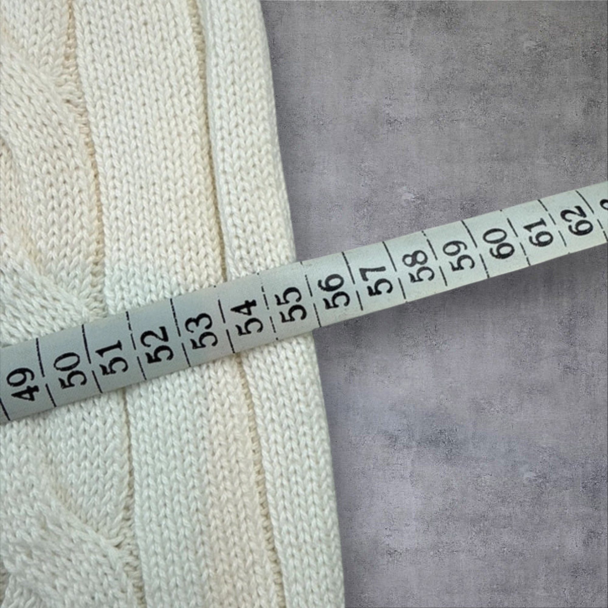 Polo Ralph Lauren creamy White cable knit 1/4 zip sweater