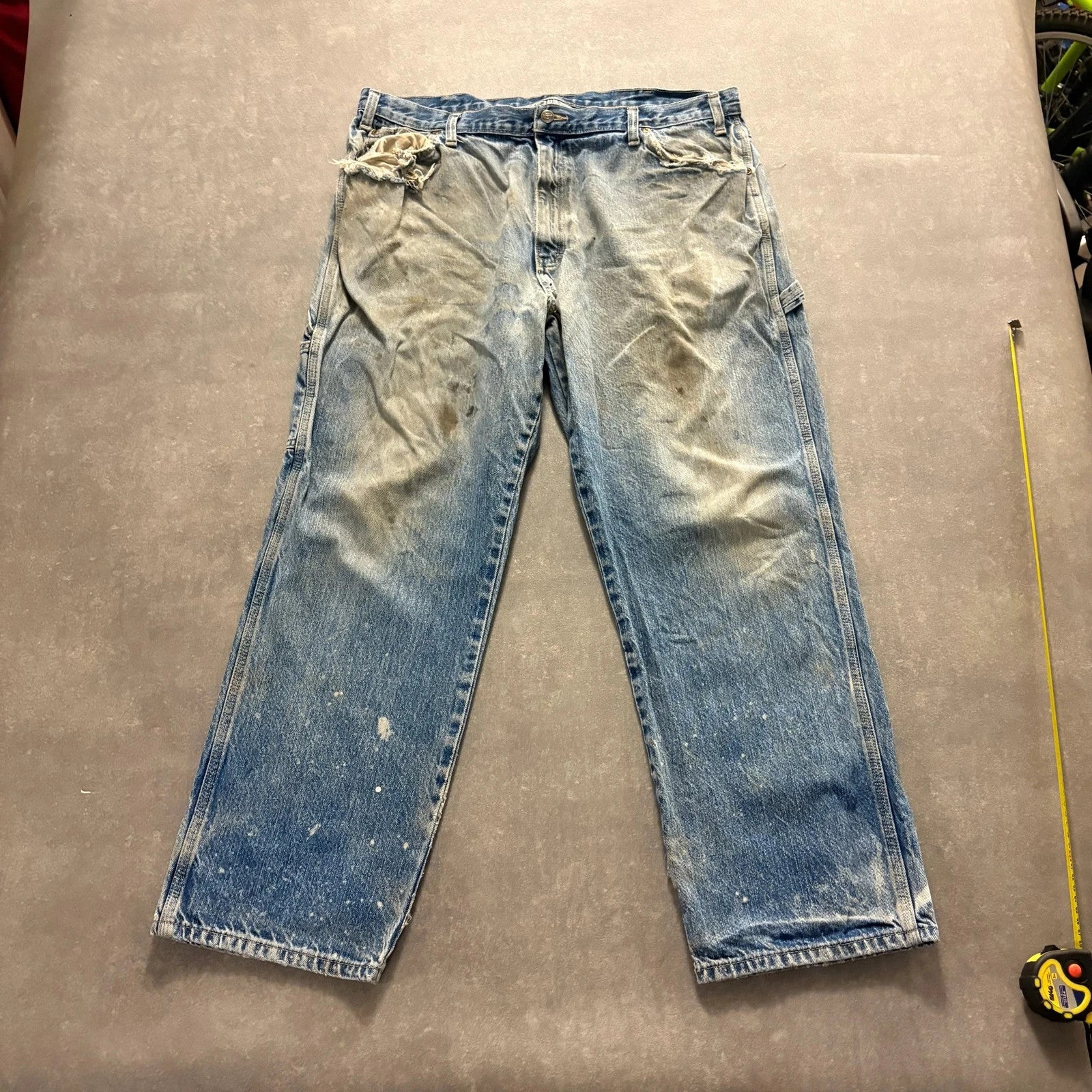 Dickies Blue Denim Jeans Workwear Vintage Streetwear W40