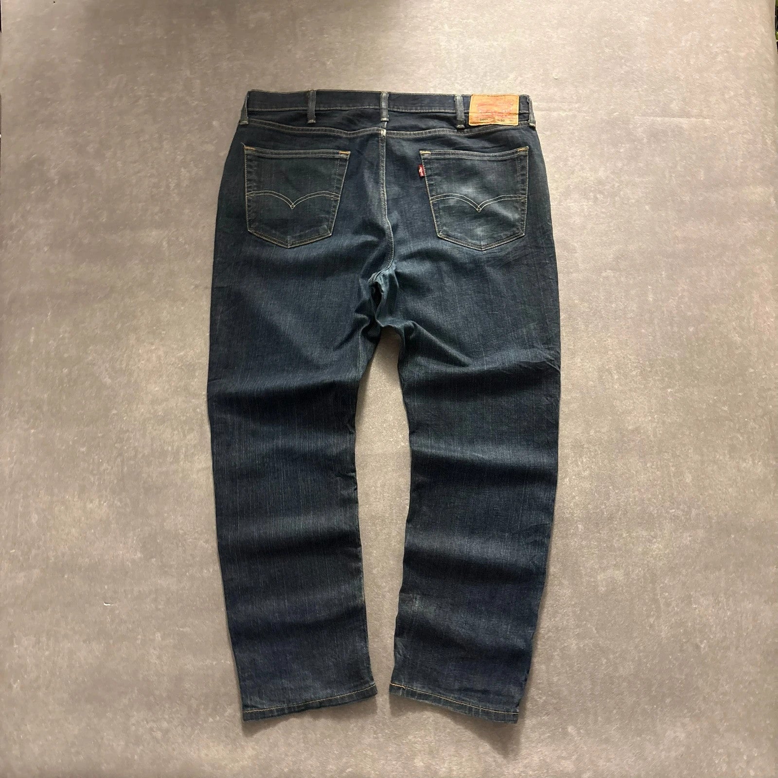 Levis 541 Athletic Taper Jeans Mens W38 L30 Dark Wash Denim Vintage Red Tab Relaxed Fit Stretch