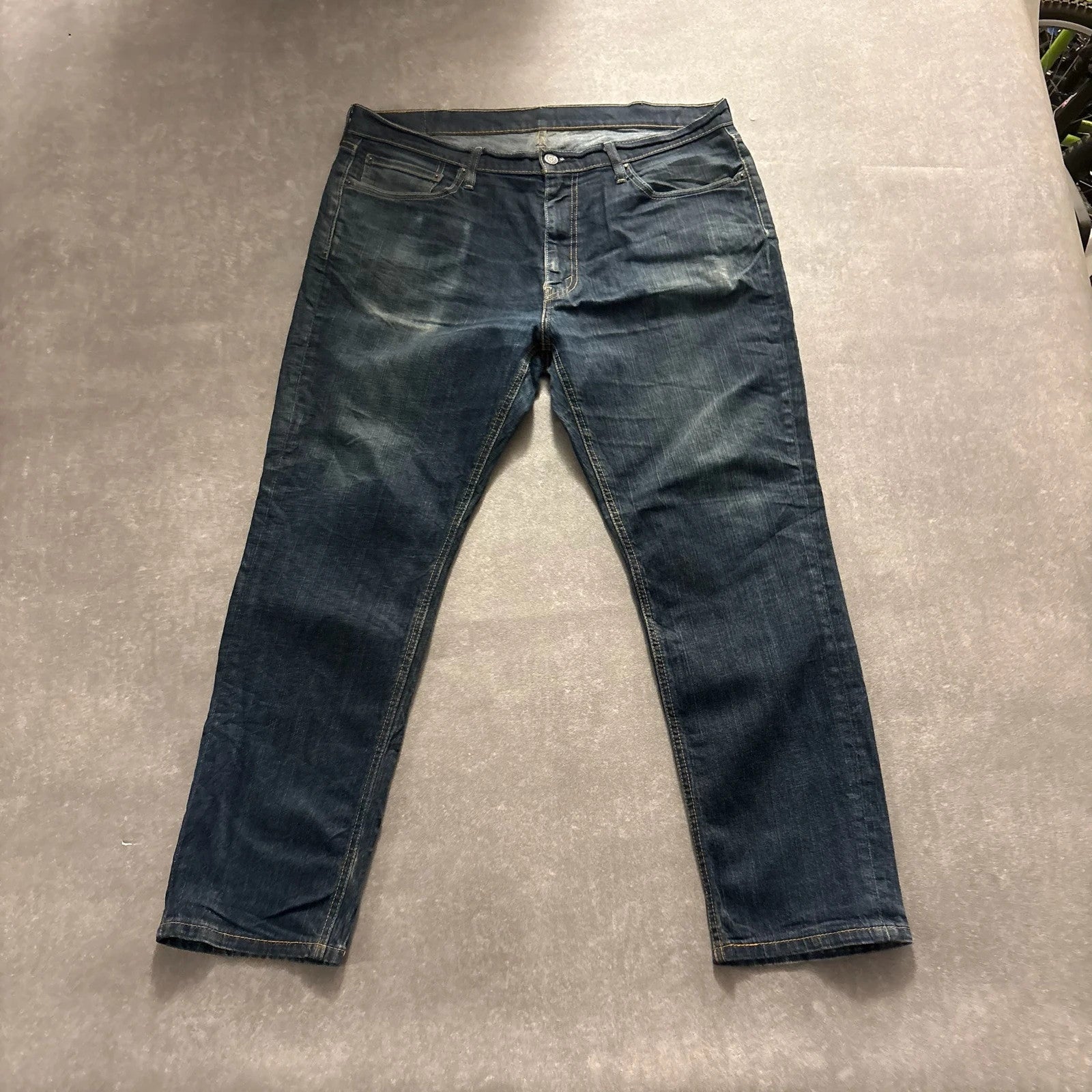 Levis 541 Athletic Taper Jeans Mens W38 L30 Dark Wash Denim Vintage Red Tab Relaxed Fit Stretch