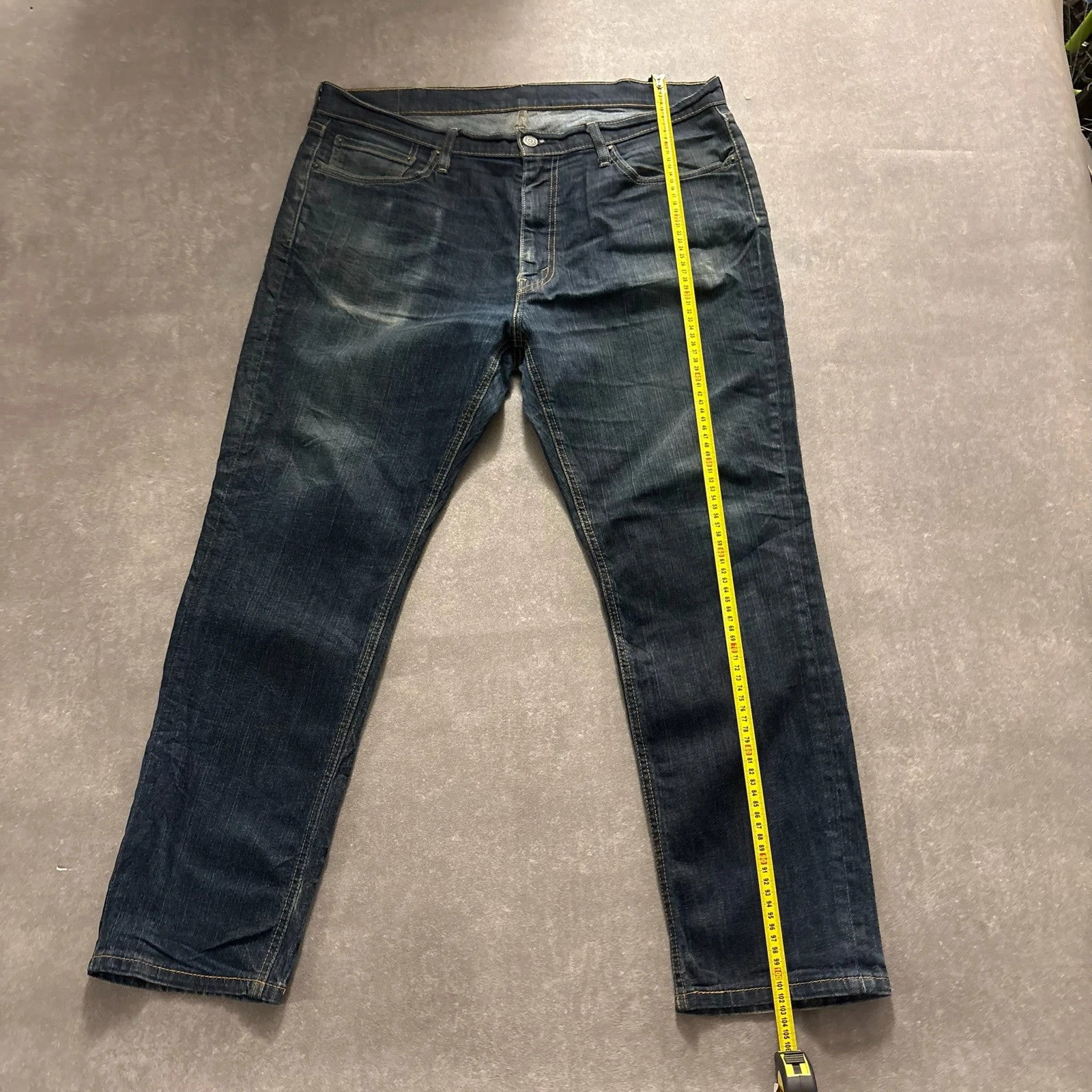 Levis 541 Athletic Taper Jeans Mens W38 L30 Dark Wash Denim Vintage Red Tab Relaxed Fit Stretch