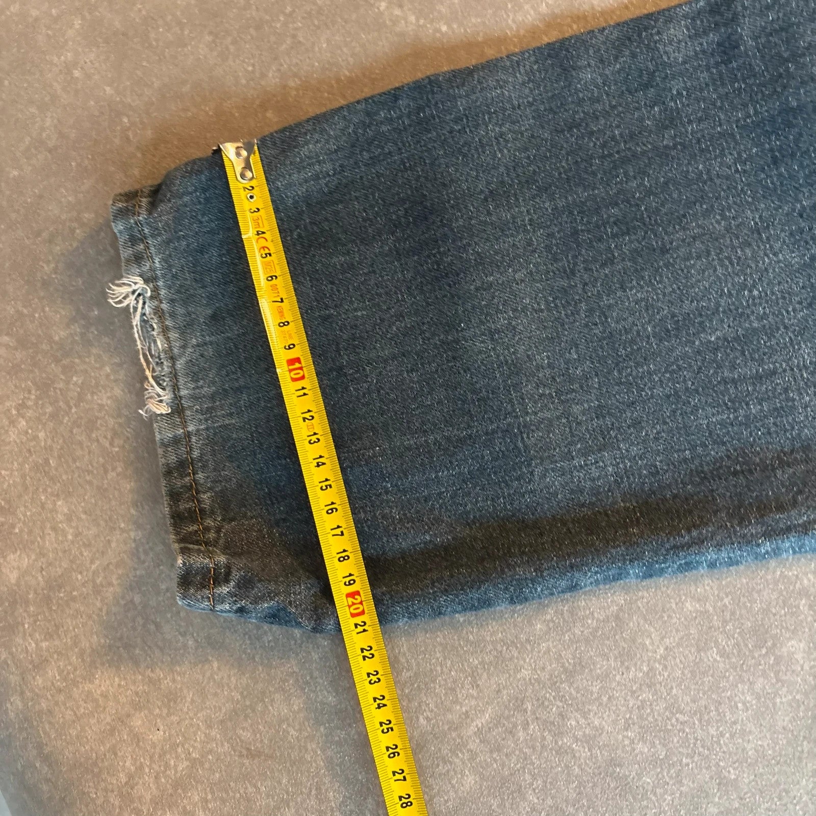 Levis 514 Straight Fit Jeans Mens W34 L32 Mid Wash Denim Vintage Red Tab Regular Straight Leg Faded