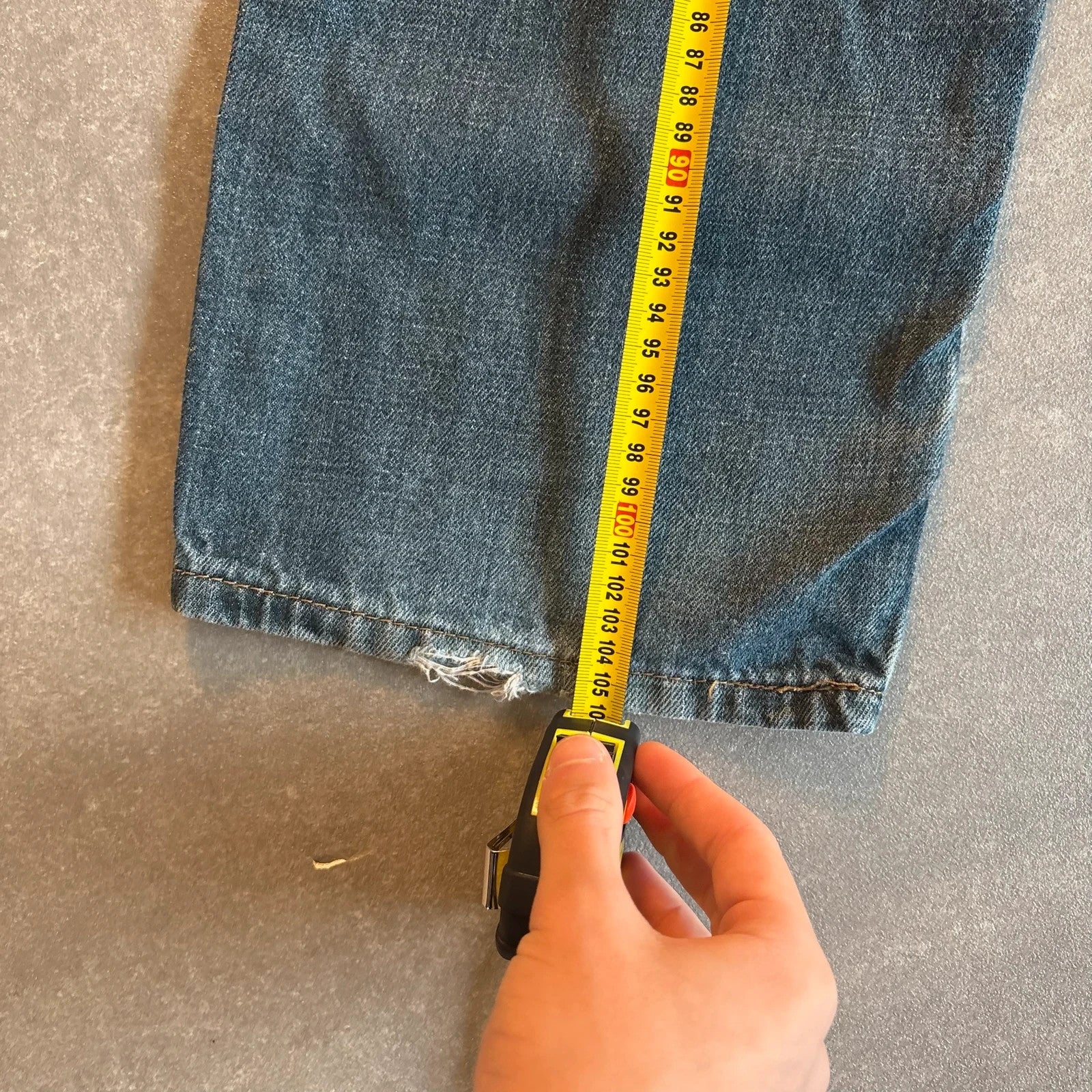 Levis 514 Straight Fit Jeans Mens W34 L32 Mid Wash Denim Vintage Red Tab Regular Straight Leg Faded