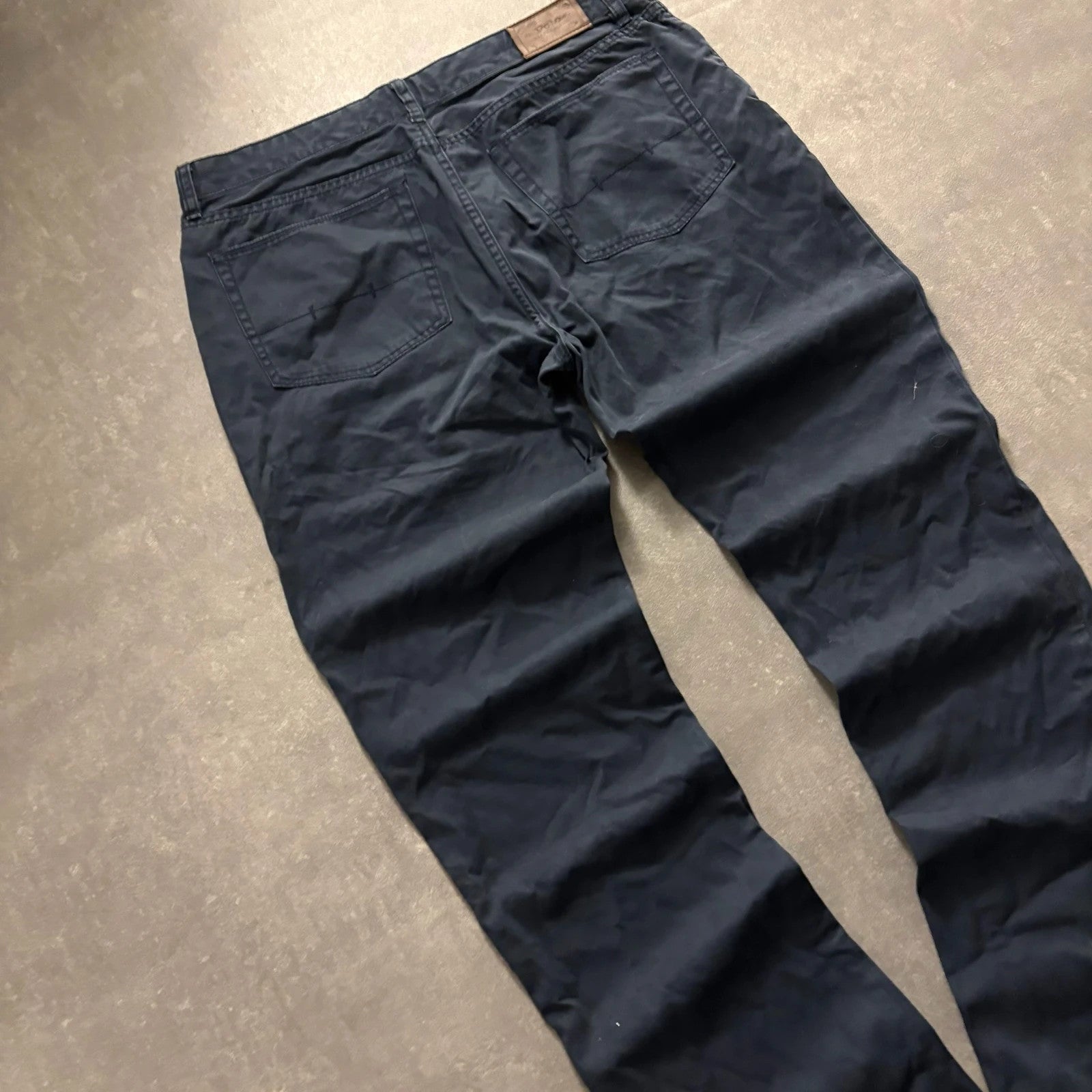 Polo Ralph Lauren Navy Chino Trousers Mens W40 Casual Smart Streetwear Vintage