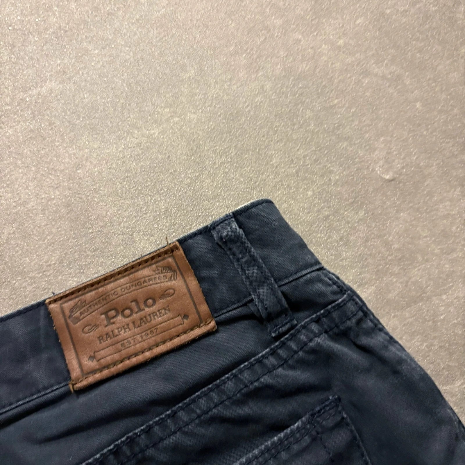Polo Ralph Lauren Navy Chino Trousers Mens W40 Casual Smart Streetwear Vintage