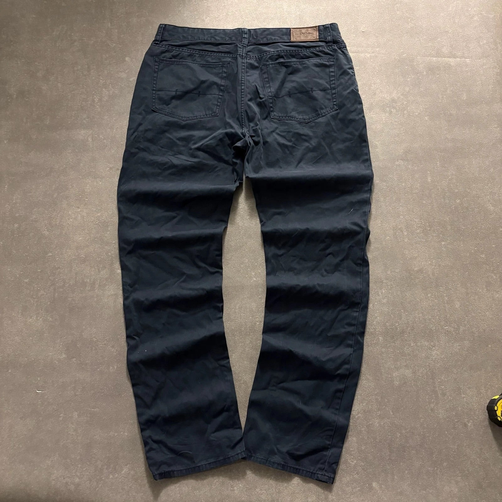 Polo Ralph Lauren Navy Chino Trousers Mens W40 Casual Smart Streetwear Vintage