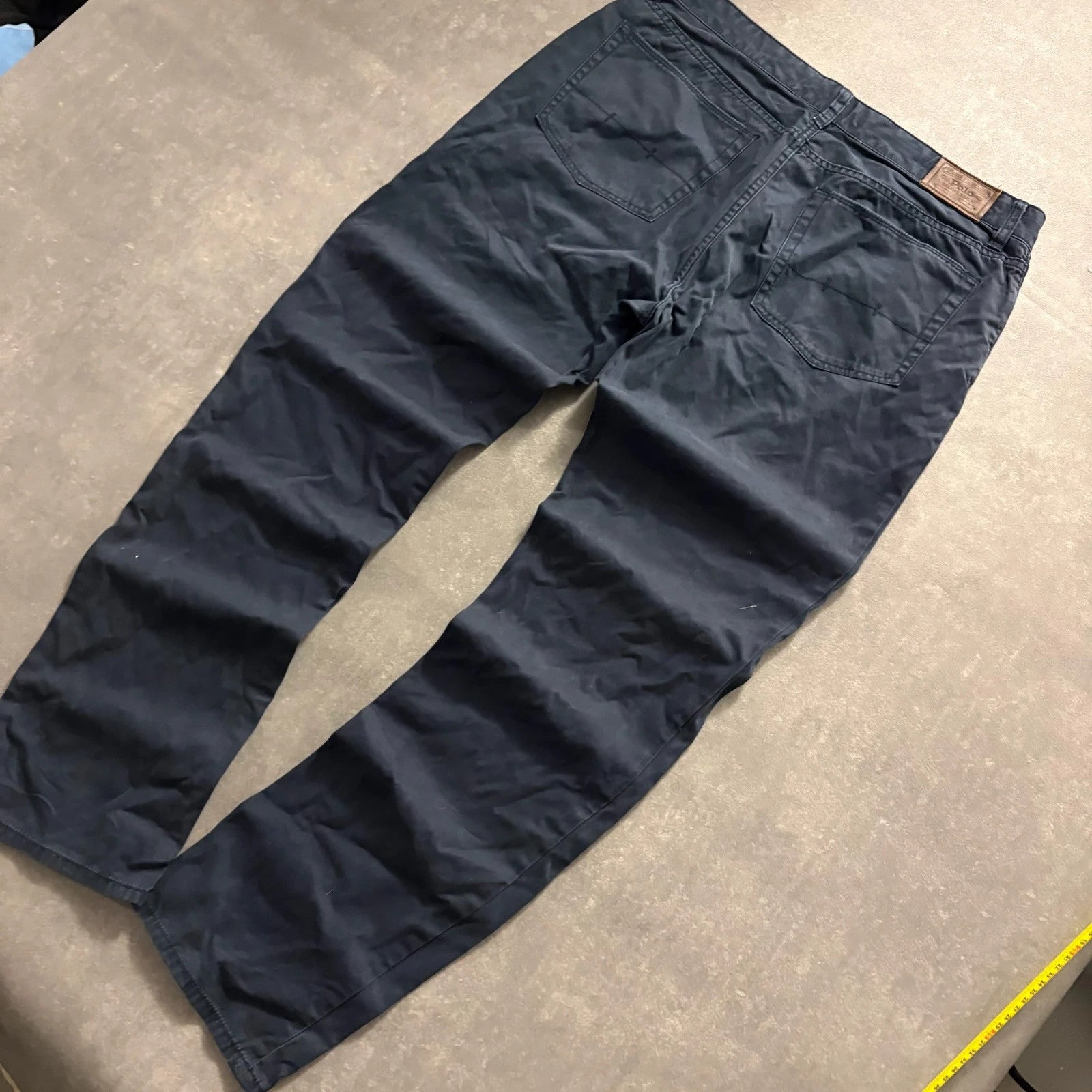 Polo Ralph Lauren Navy Chino Trousers Mens W40 Casual Smart Streetwear Vintage