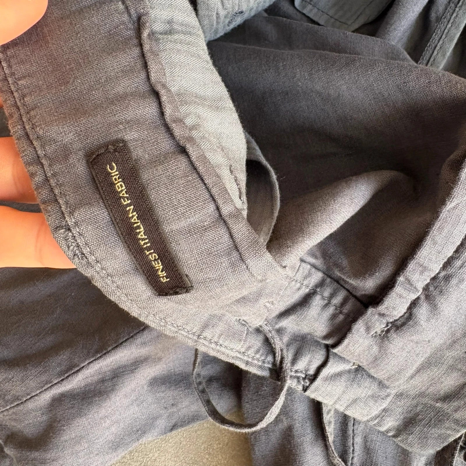 Massimo Dutti Grey Italian Fabric Casual Jogger Trousers Mens EUR46 L Smart Casual