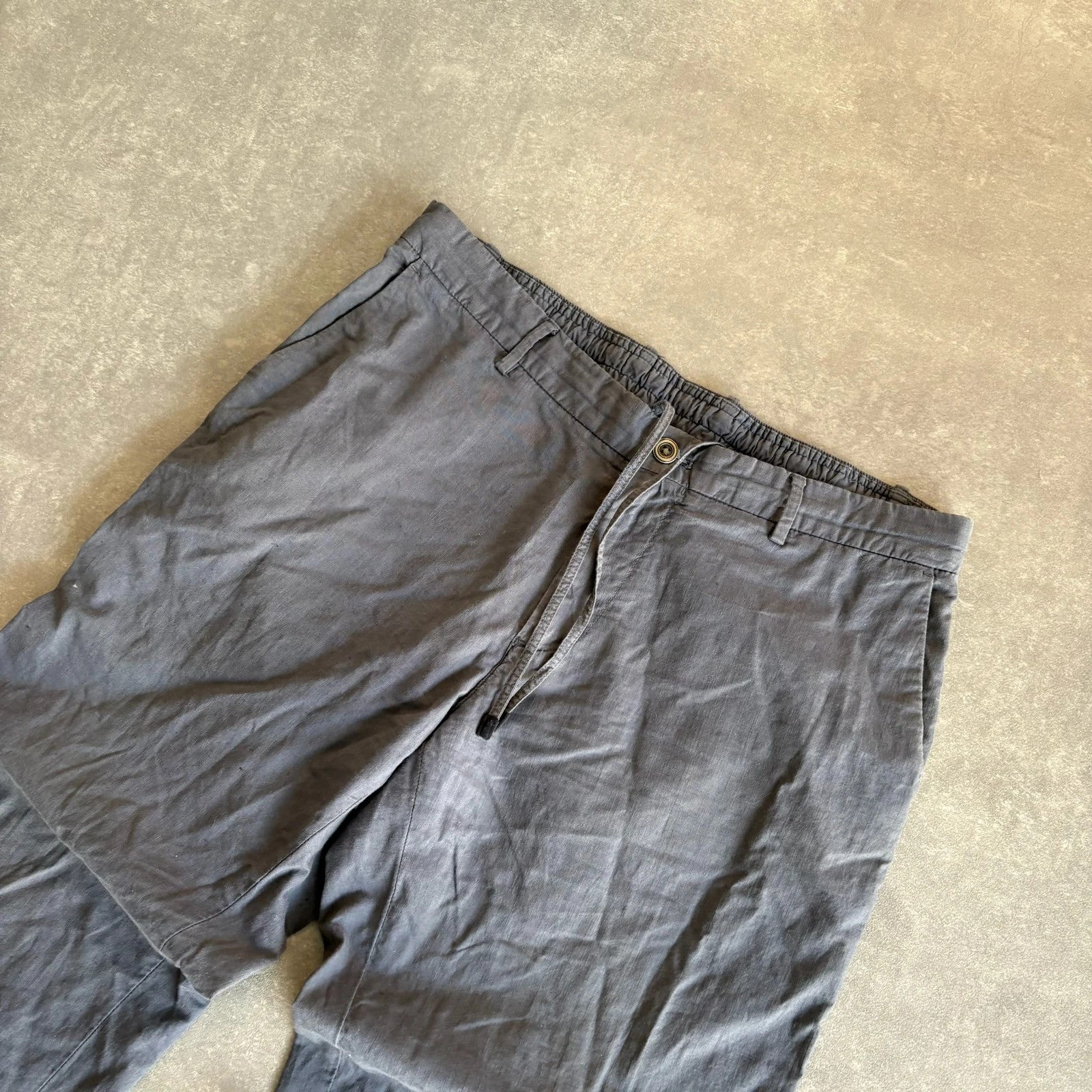Massimo Dutti Grey Italian Fabric Casual Jogger Trousers Mens EUR46 L Smart Casual