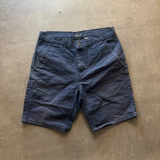 Levis Navy Chino Shorts Mens W32 Cotton Casual Streetwear Summer Vintage