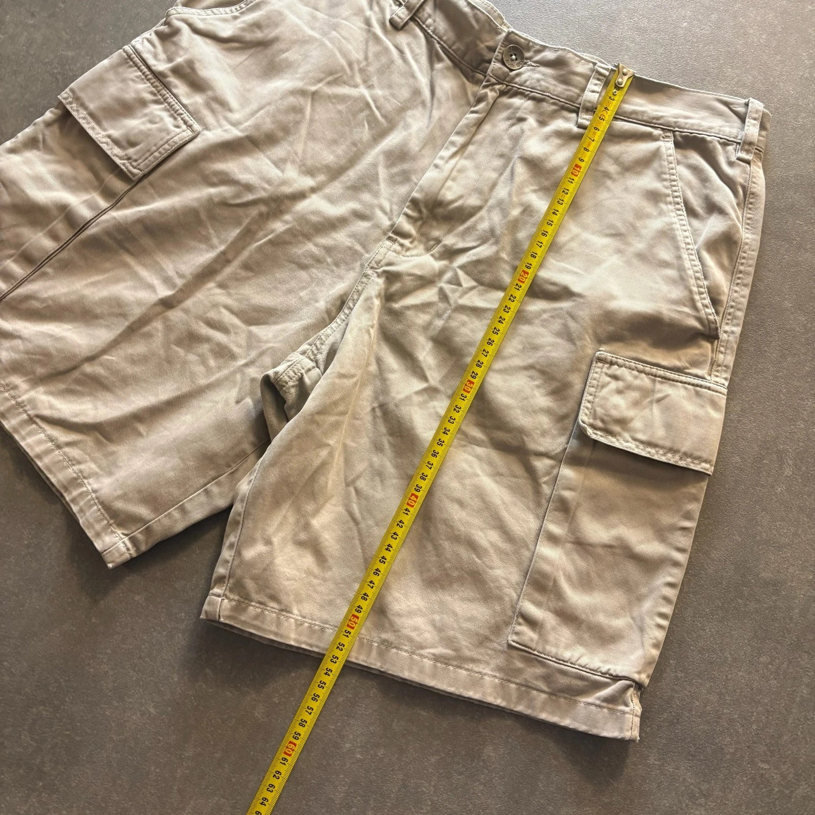 Avirex Khaki Cargo Shorts Mens L Cotton Casual Workwear Streetwear Vintage