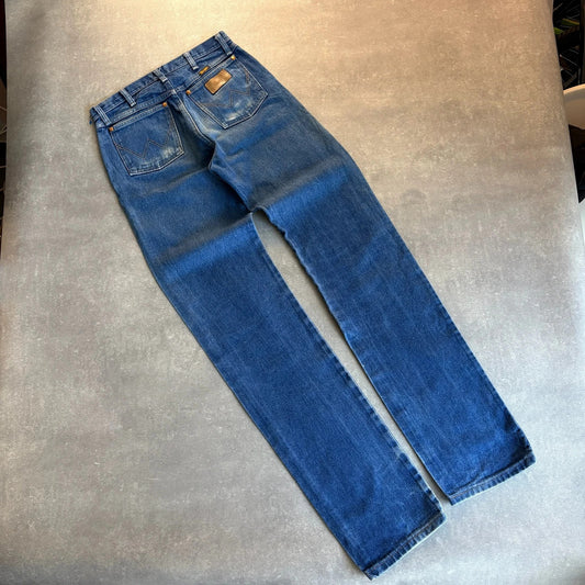 Wrangler Slim Fit Light Wash Denim Jeans Mens W36 Straight Leg Red Tab Vintage Casual Cotton Denim
