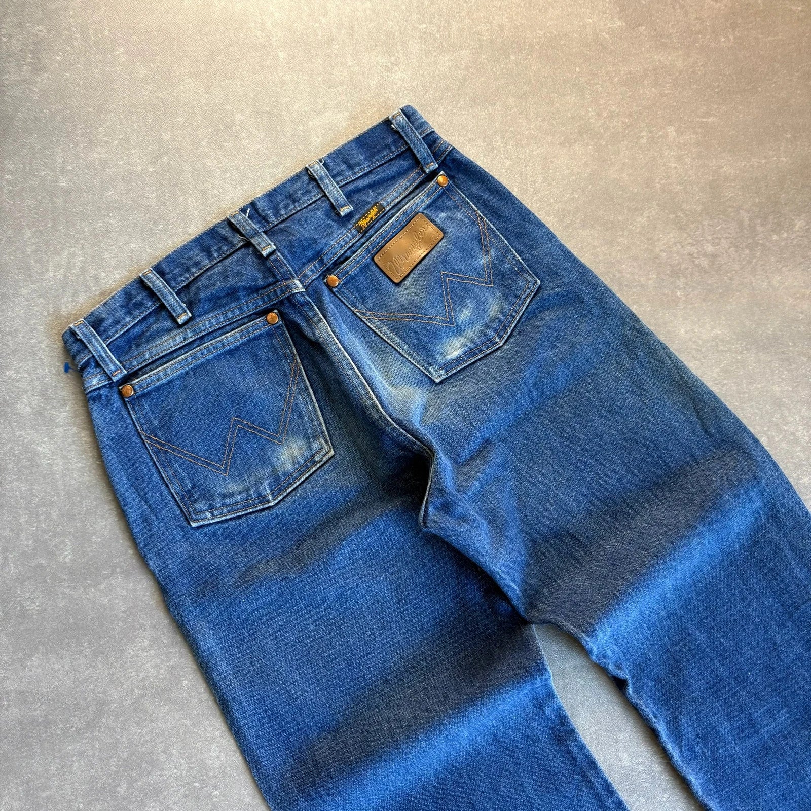 Wrangler Slim Fit Light Wash Denim Jeans Mens W36 Straight Leg Red Tab Vintage Casual Cotton Denim