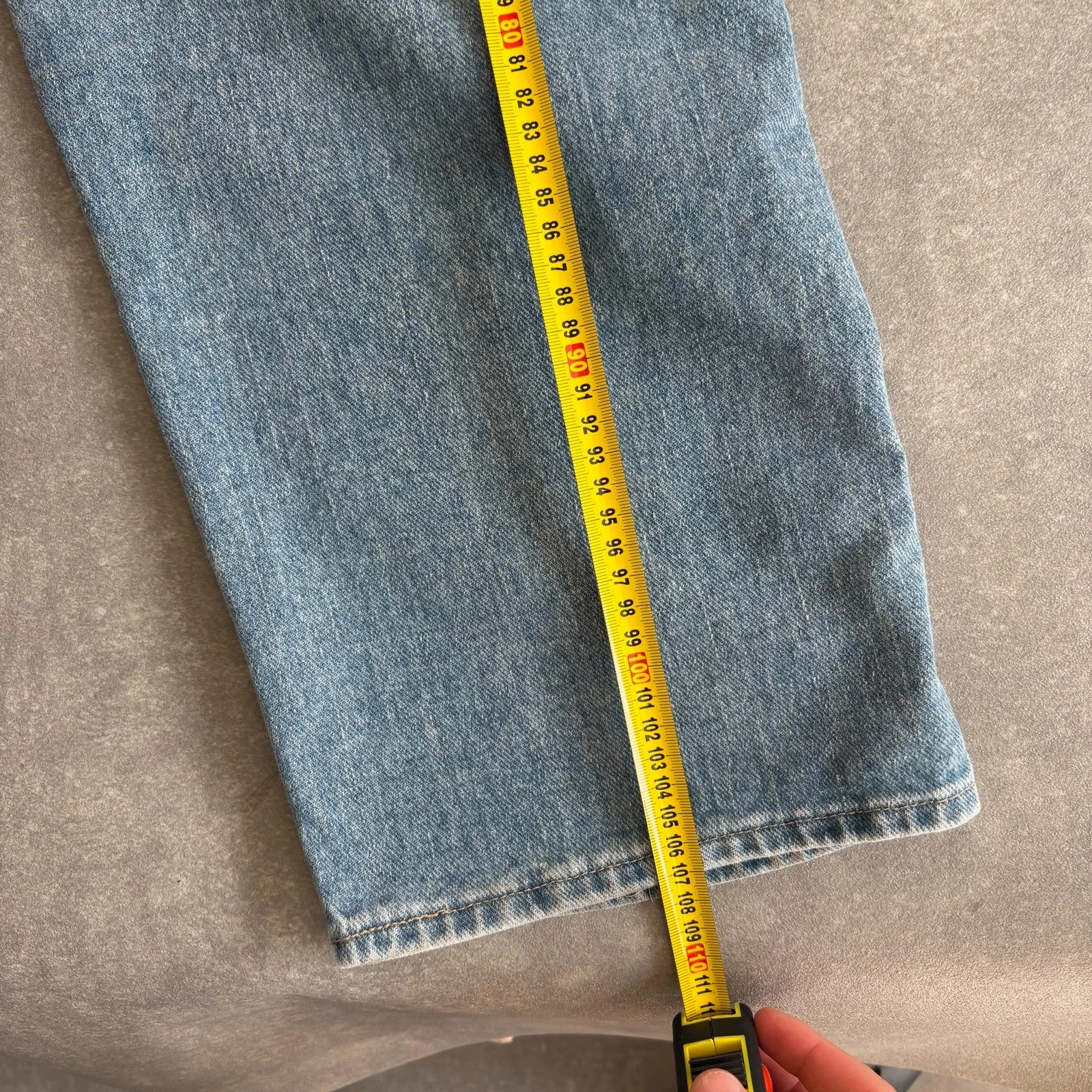 Wrangler Straight Leg Jeans Mid Wash Blue Denim Vintage Workwear Western Casual Mens W33 L32