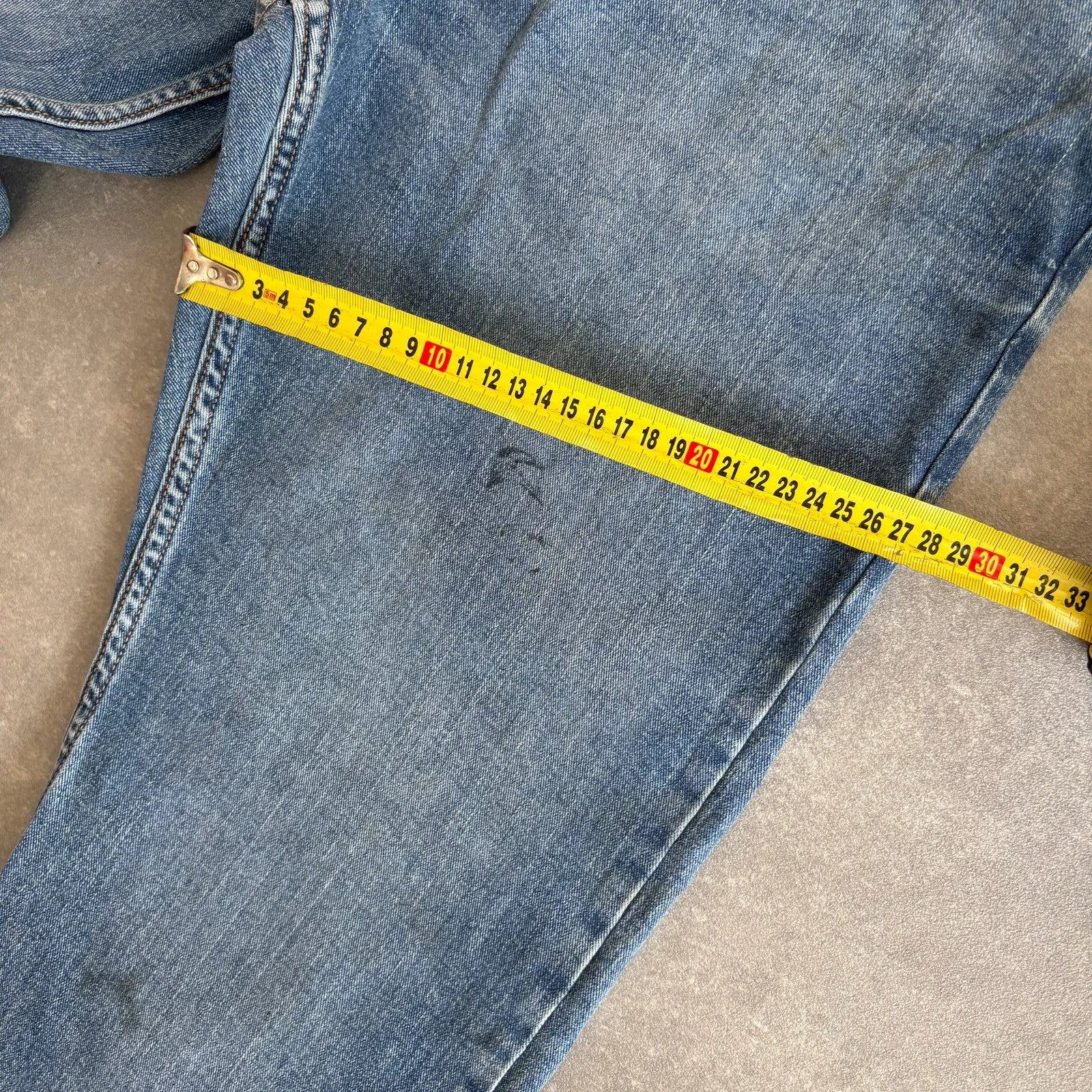 Wrangler Straight Fit Jeans Blue Denim Vintage Workwear Western Casual Straight Leg Mens W34 L32