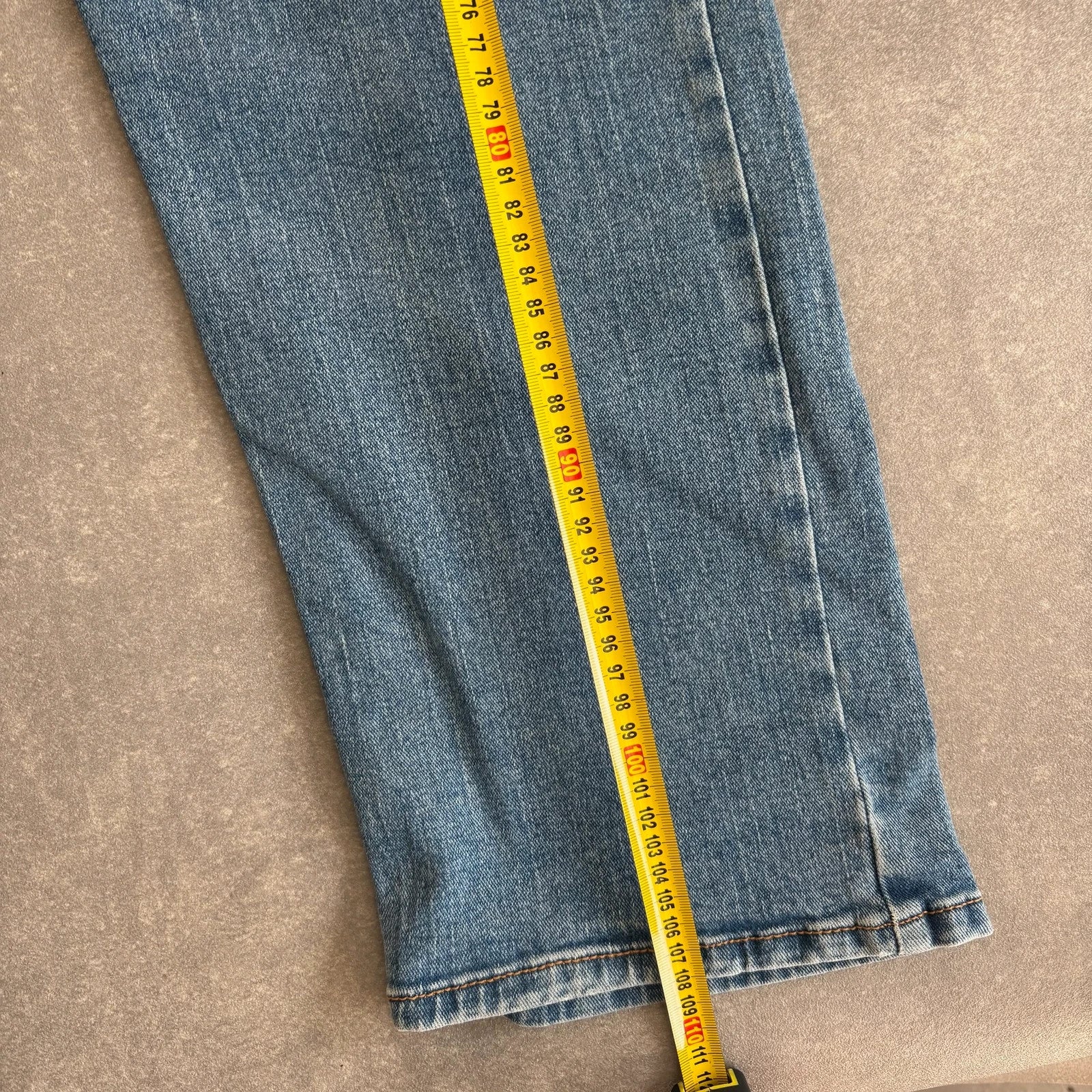 Wrangler Straight Fit Jeans Blue Denim Vintage Workwear Western Casual Straight Leg Mens W34 L32