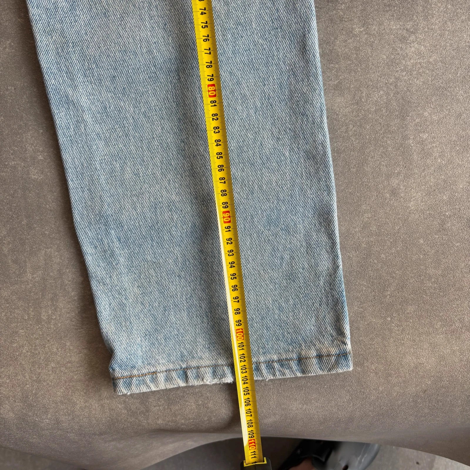 Wrangler Light Wash Jeans Faded Blue Denim Vintage Workwear Western Casual Straight Leg Mens W31 L30