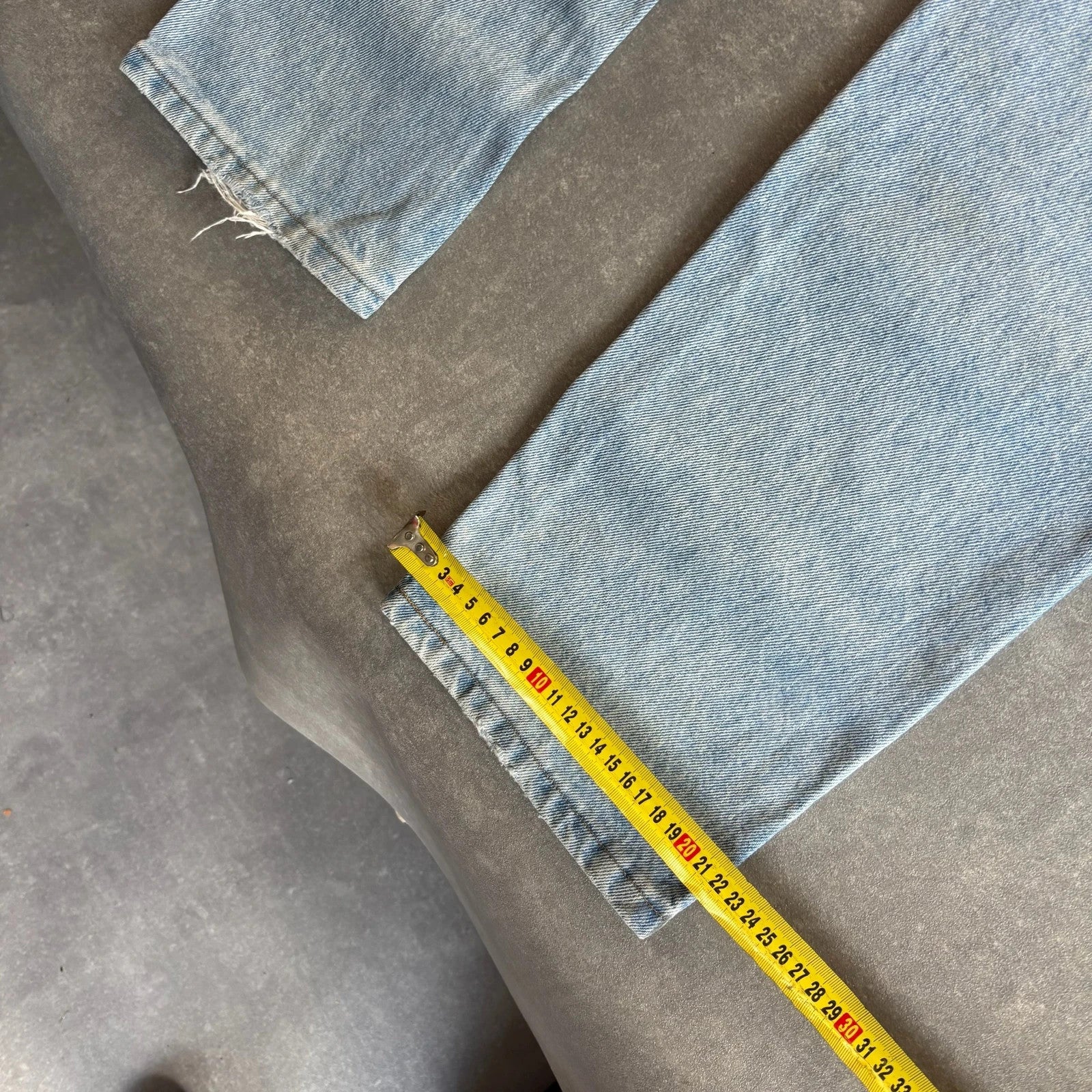 Wrangler Light Wash Jeans Faded Blue Denim Vintage Workwear Western Casual Straight Leg Mens W31 L30