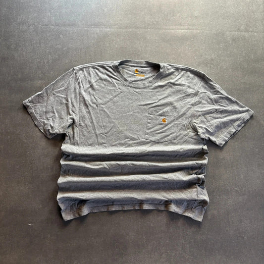 Carhartt Heather Grey Pocket T-Shirt Mens Large Original Fit Workwear Casual