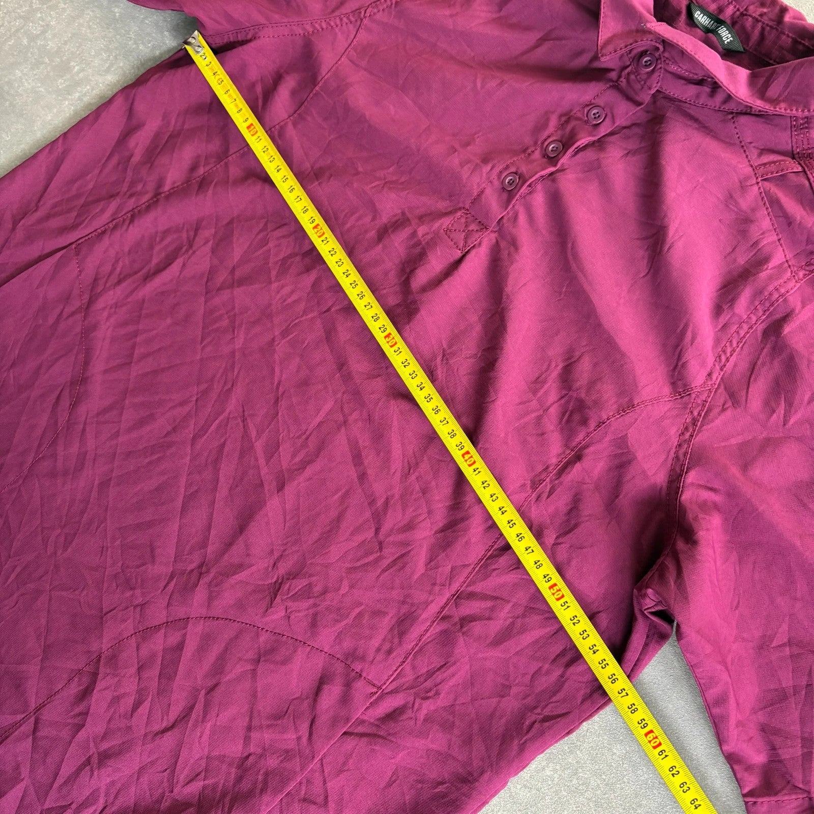 Carhartt Magenta Modern Fit Polo Shirt Mens XL Workwear Casual Logo