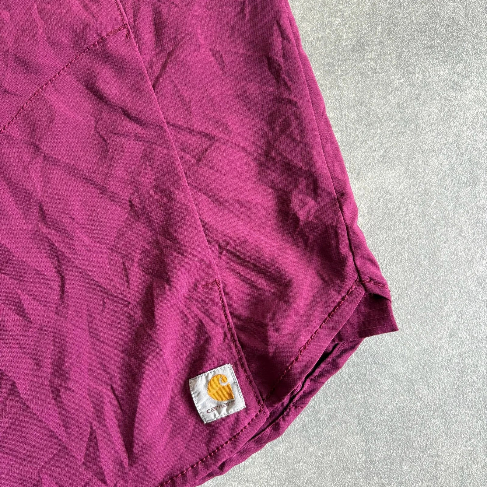 Carhartt Magenta Modern Fit Polo Shirt Mens XL Workwear Casual Logo