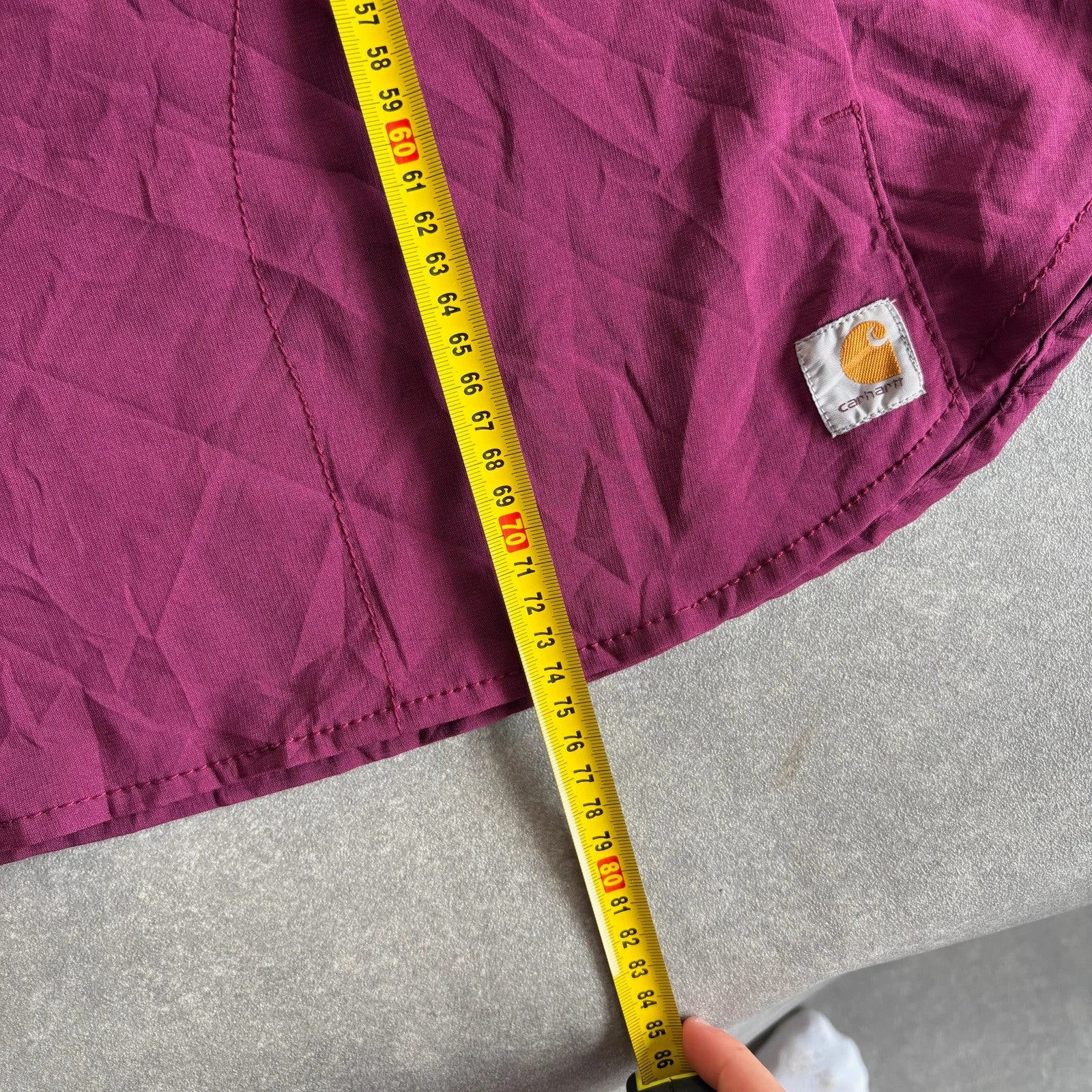 Carhartt Magenta Modern Fit Polo Shirt Mens XL Workwear Casual Logo