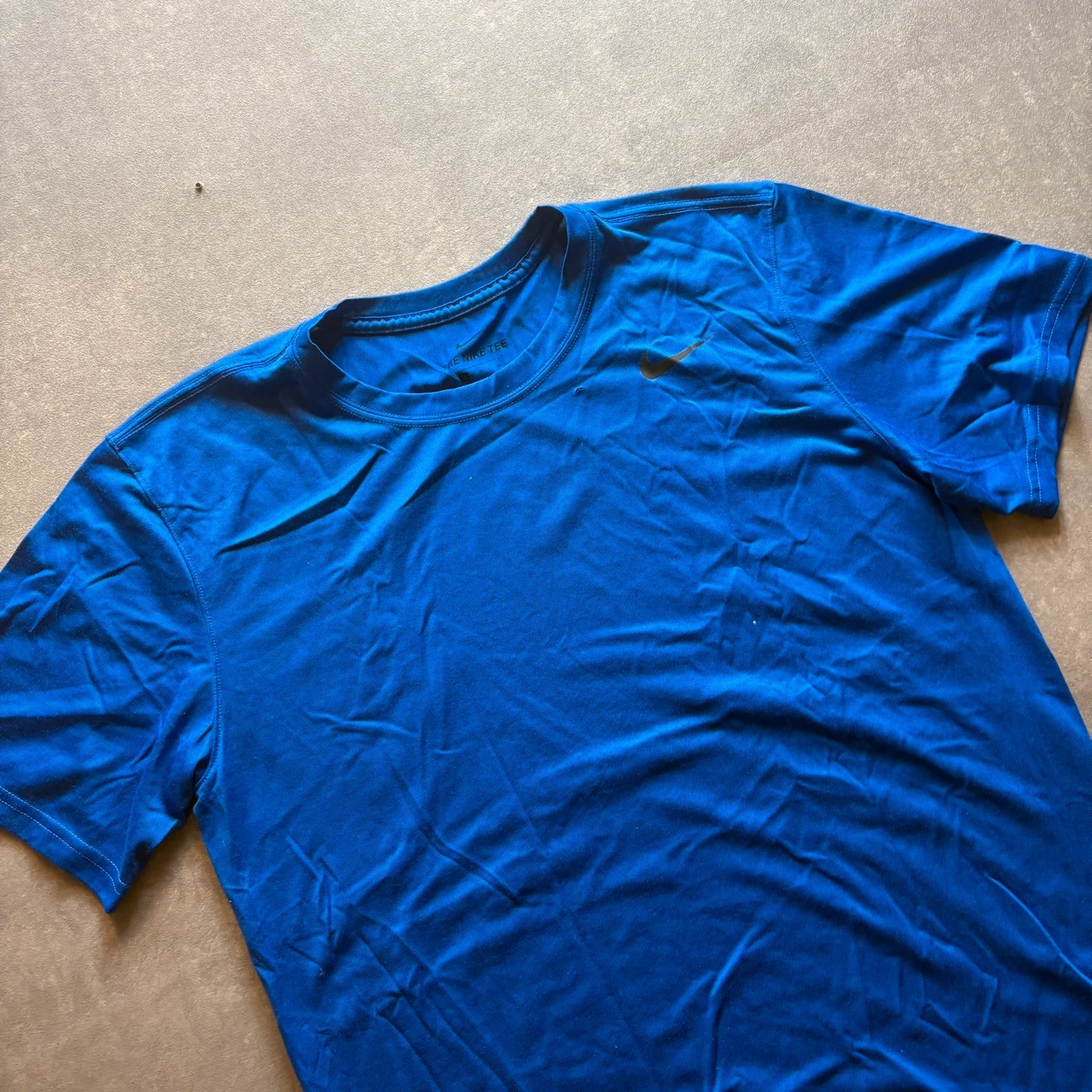 Nike Navy Blue Sports Athletic T-shirt - M