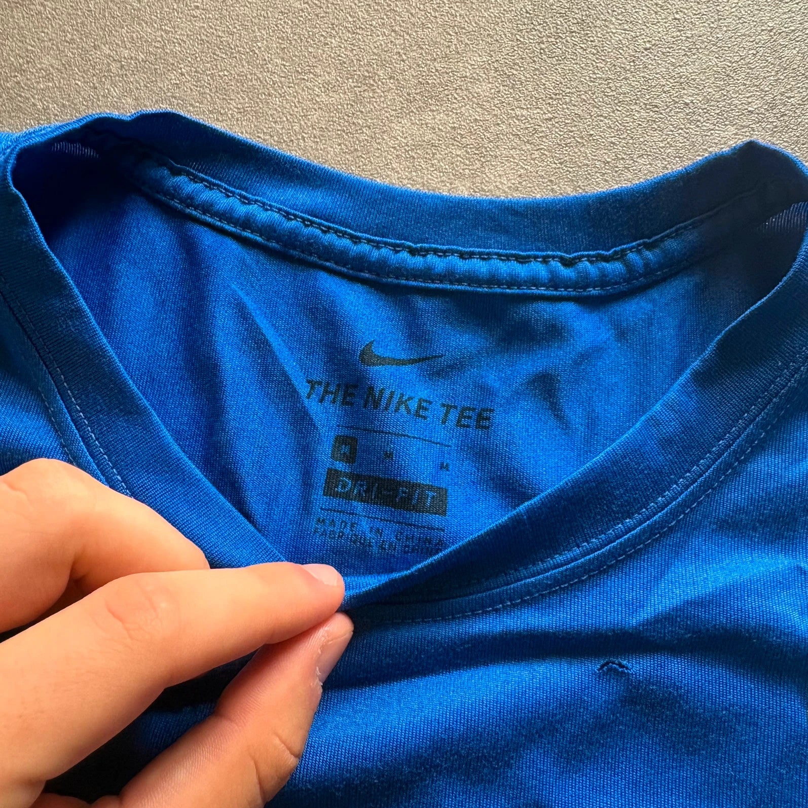 Nike Navy Blue Sports Athletic T-shirt - M