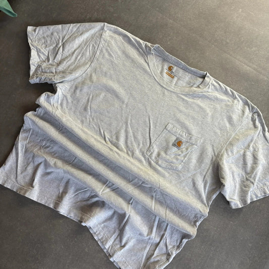 Carhartt Pocket Tee White Heavyweight Workwear Streetwear Casual Crewneck Cotton Original Fit