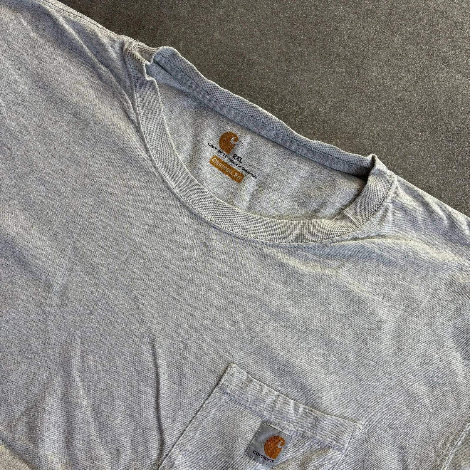 Carhartt Pocket Tee White Heavyweight Workwear Streetwear Casual Crewneck Cotton Original Fit