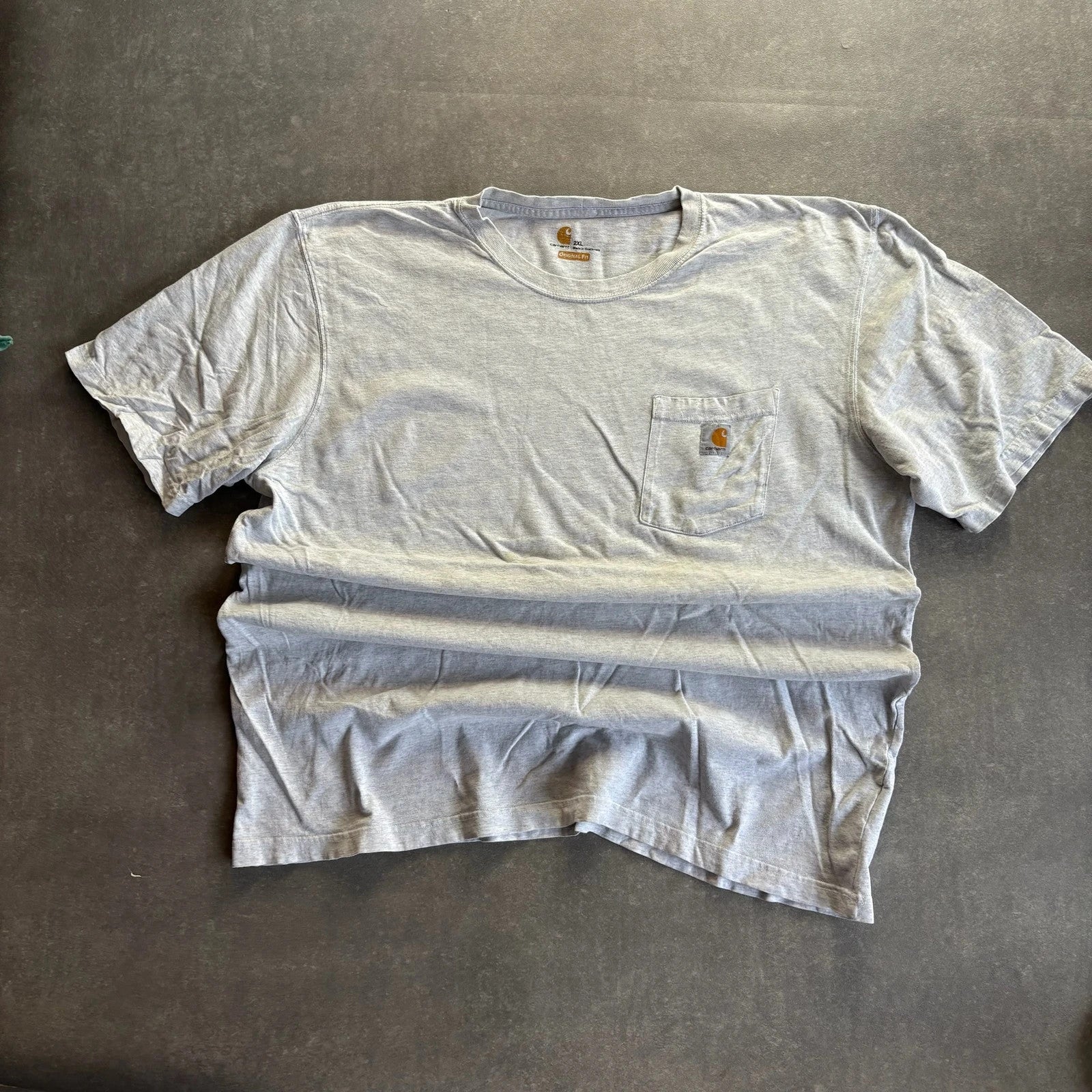 Carhartt Pocket Tee White Heavyweight Workwear Streetwear Casual Crewneck Cotton Original Fit
