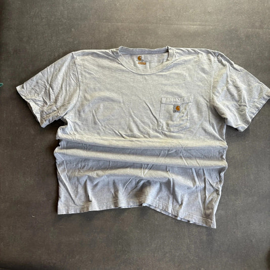 Carhartt Pocket Tee White Heavyweight Workwear Streetwear Casual Crewneck Cotton Original Fit