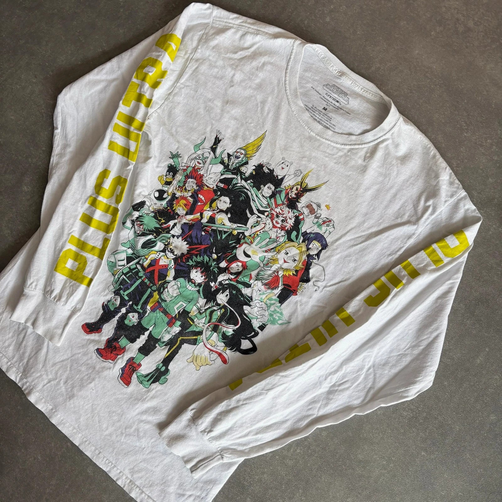 My Hero Academia Anime Long Sleeve Tee Plus Ultra Graphic
