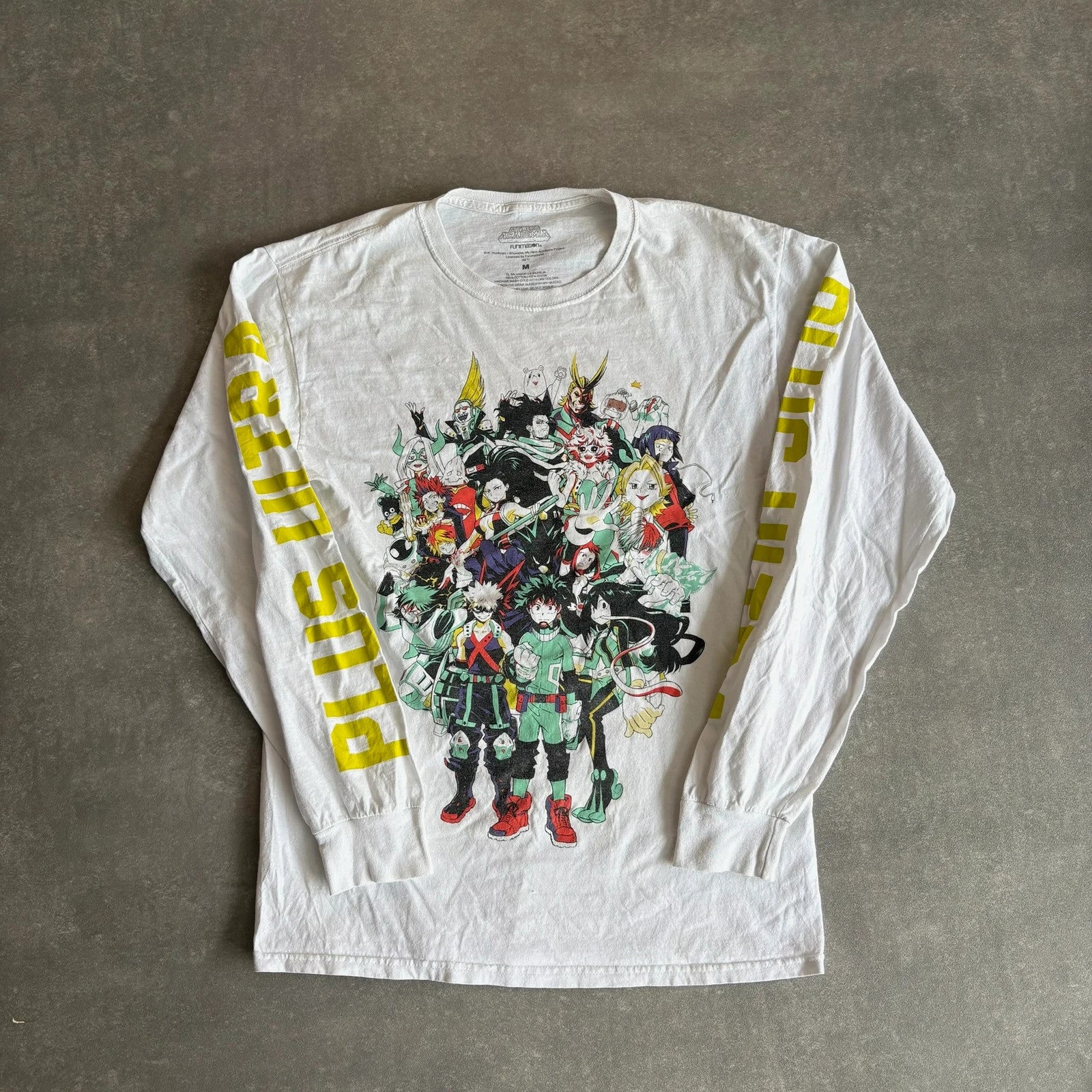 My Hero Academia Anime Long Sleeve Tee Plus Ultra Graphic
