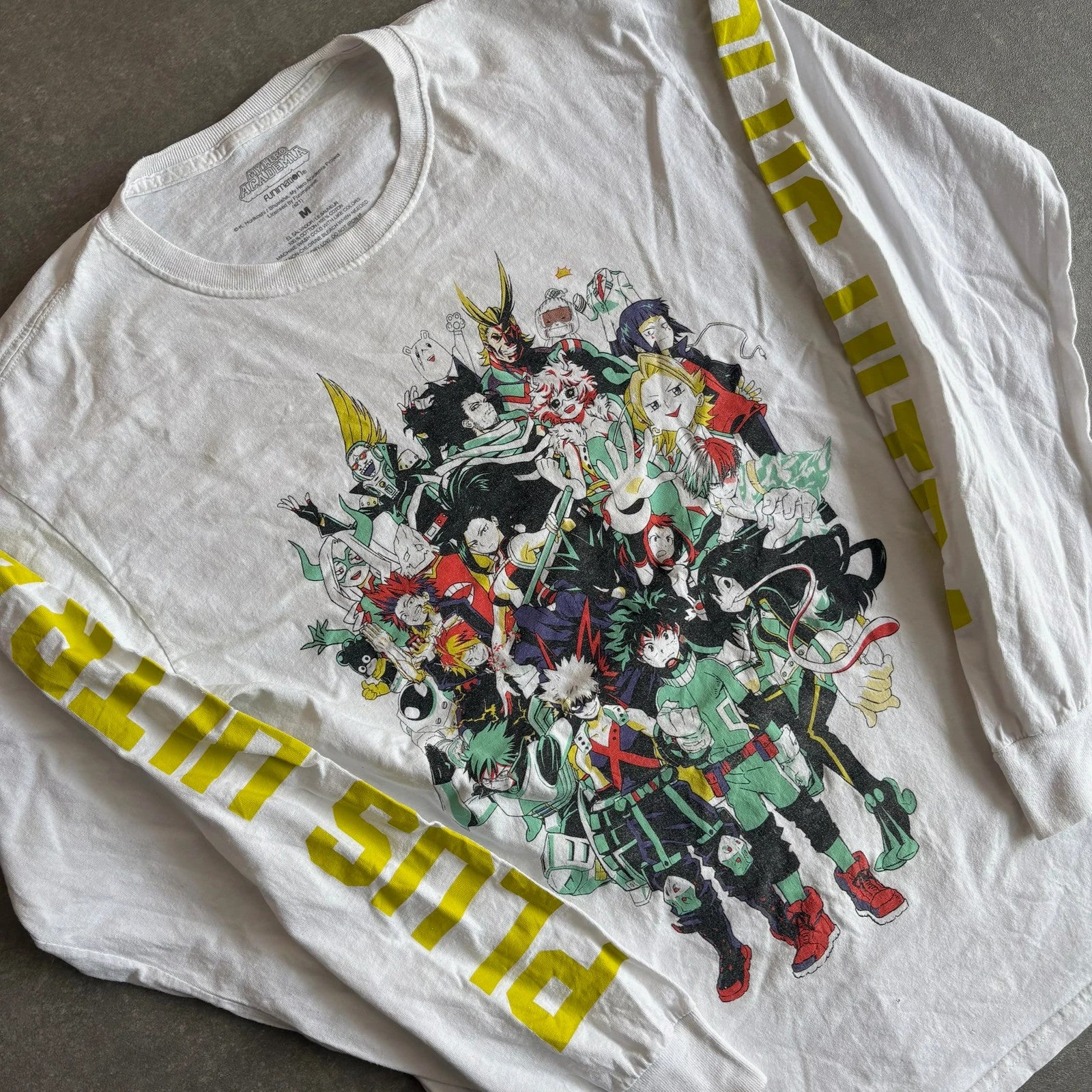 My Hero Academia Anime Long Sleeve Tee Plus Ultra Graphic