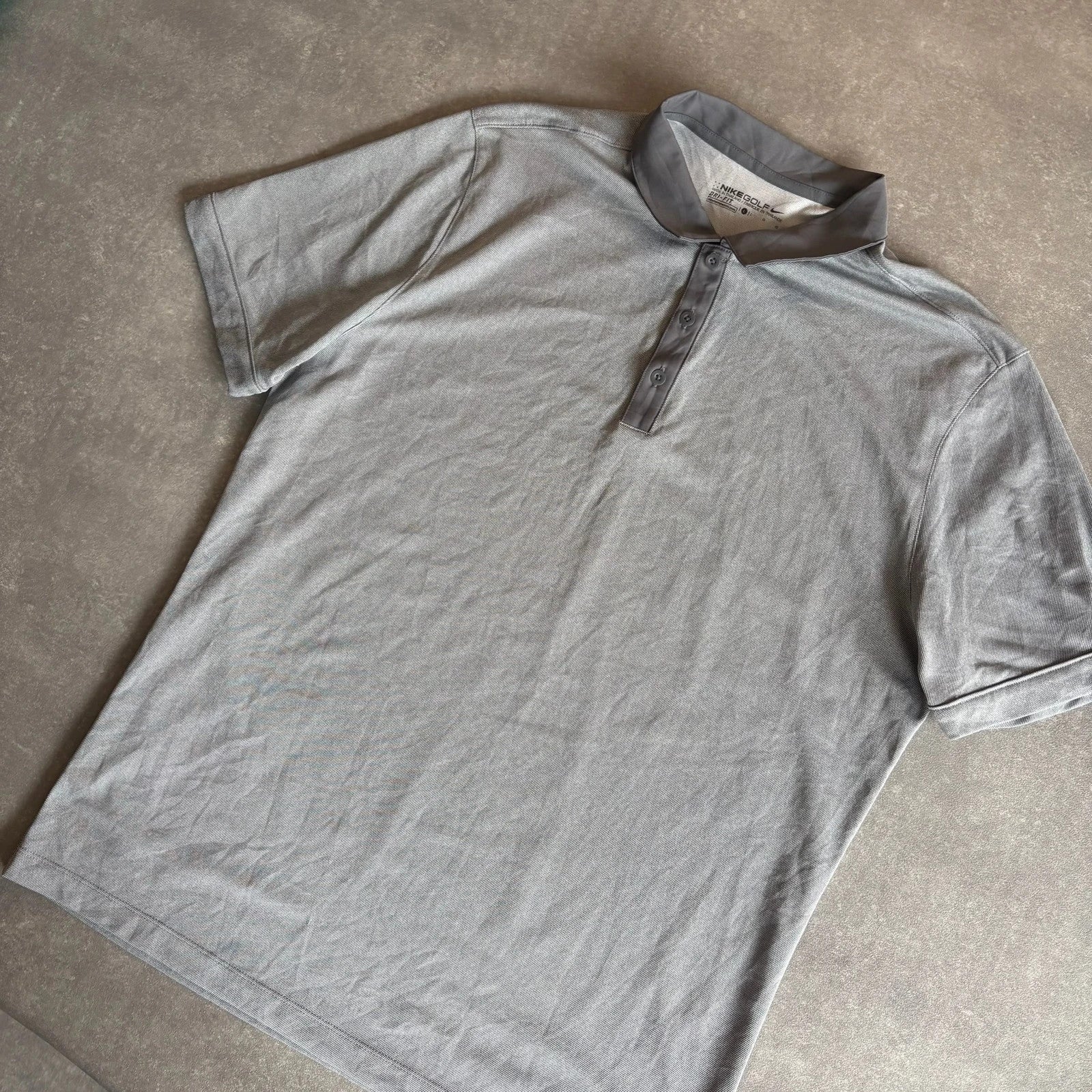 Nike Golf Striped Green Polo Performance Casual