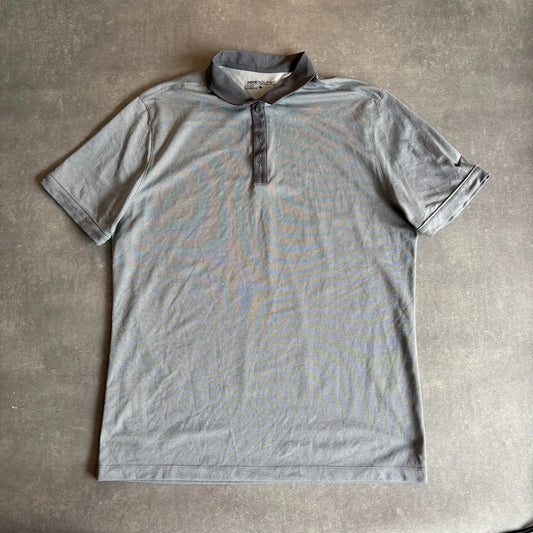 Nike Golf Striped Green Polo Performance Casual