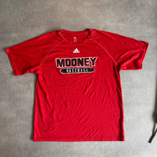 Mooney Baseball Adidas Graphic Tee Red