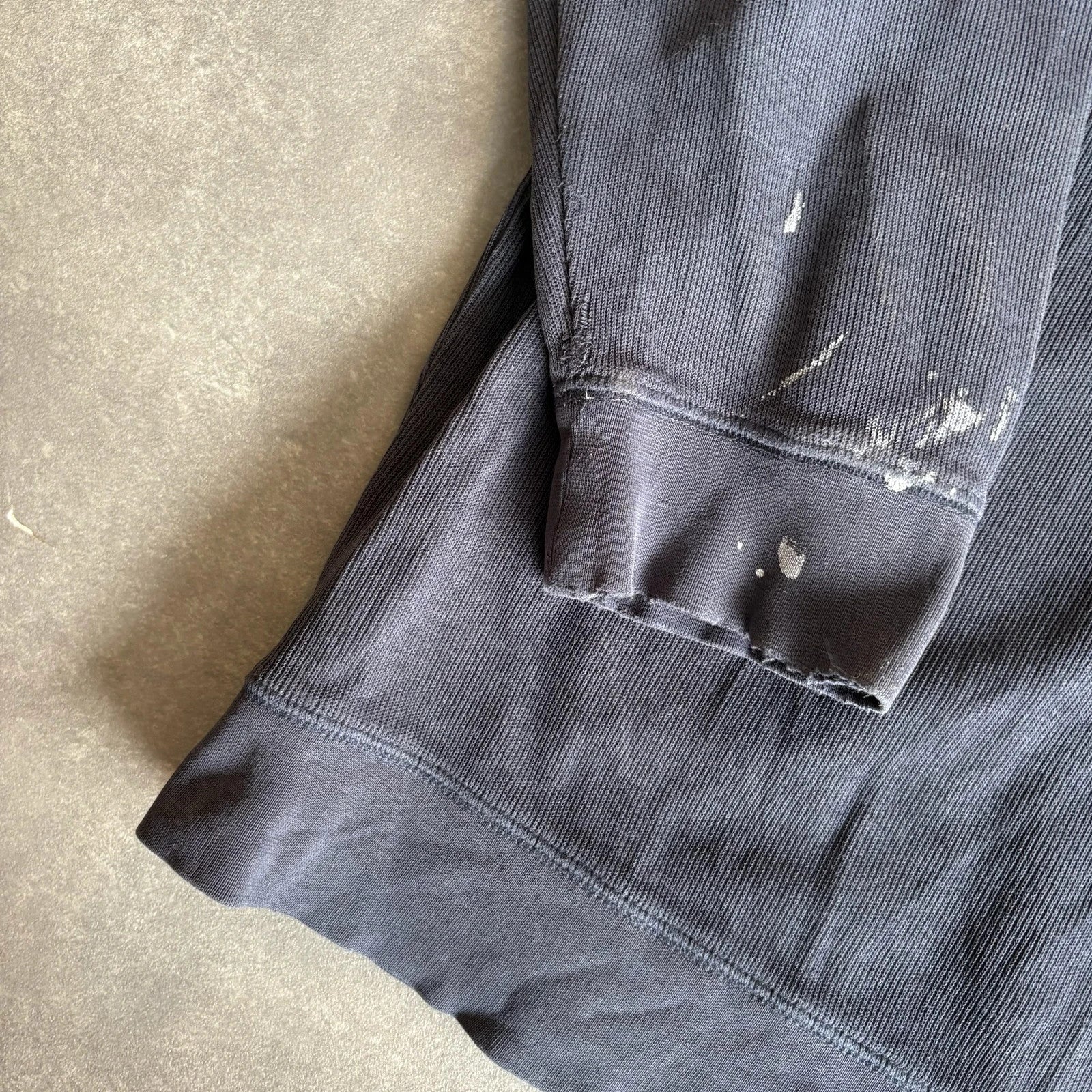 Carhartt Navy Long Sleeve Elbow Patch Relaxed Fit Workwear