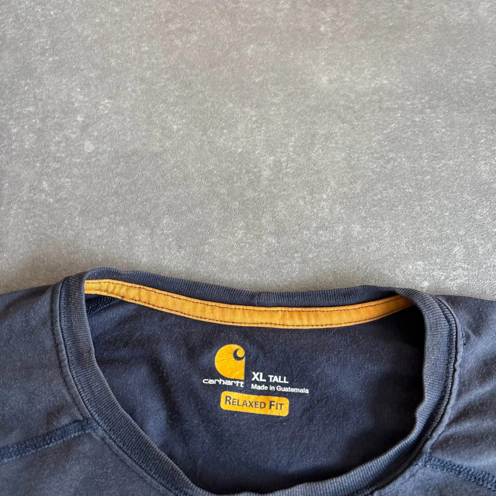 Carhartt Black Pocket Tee XL Tall Heavyweight Workwear