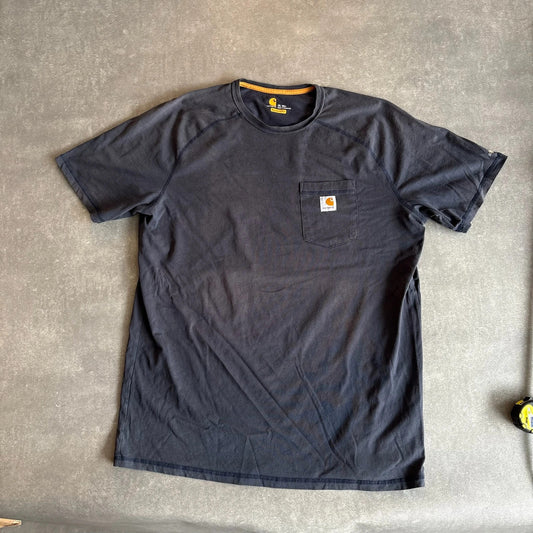 Carhartt Black Pocket Tee XL Tall Heavyweight Workwear