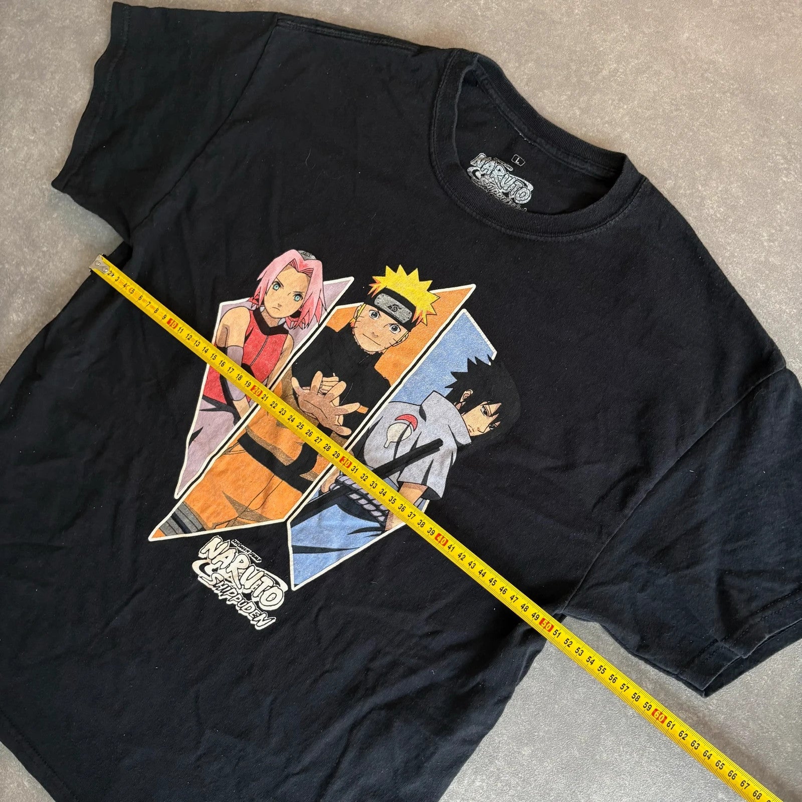 Naruto Shippuden Team Seven Black Anime Graphic Tee