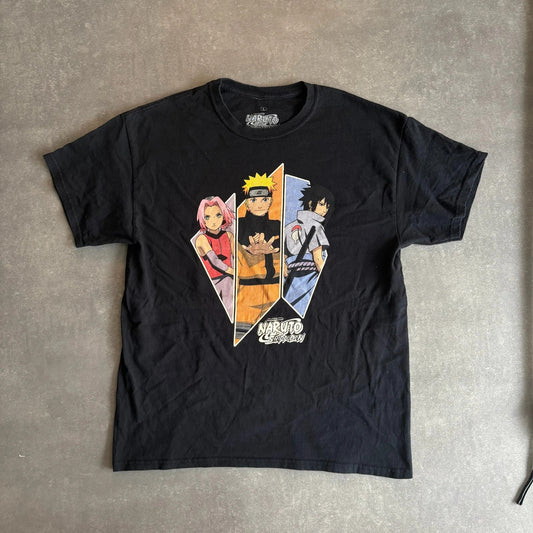 Naruto Shippuden Team Seven Black Anime Graphic Tee