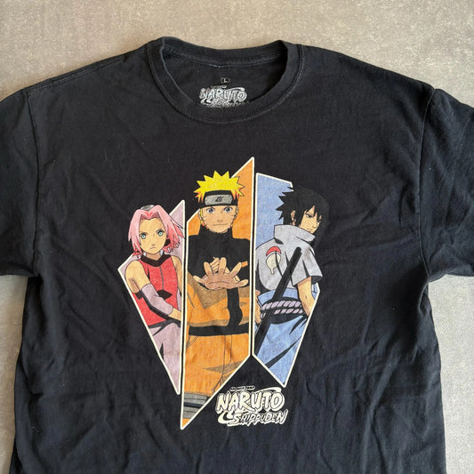 Naruto Shippuden Team Seven Black Anime Graphic Tee