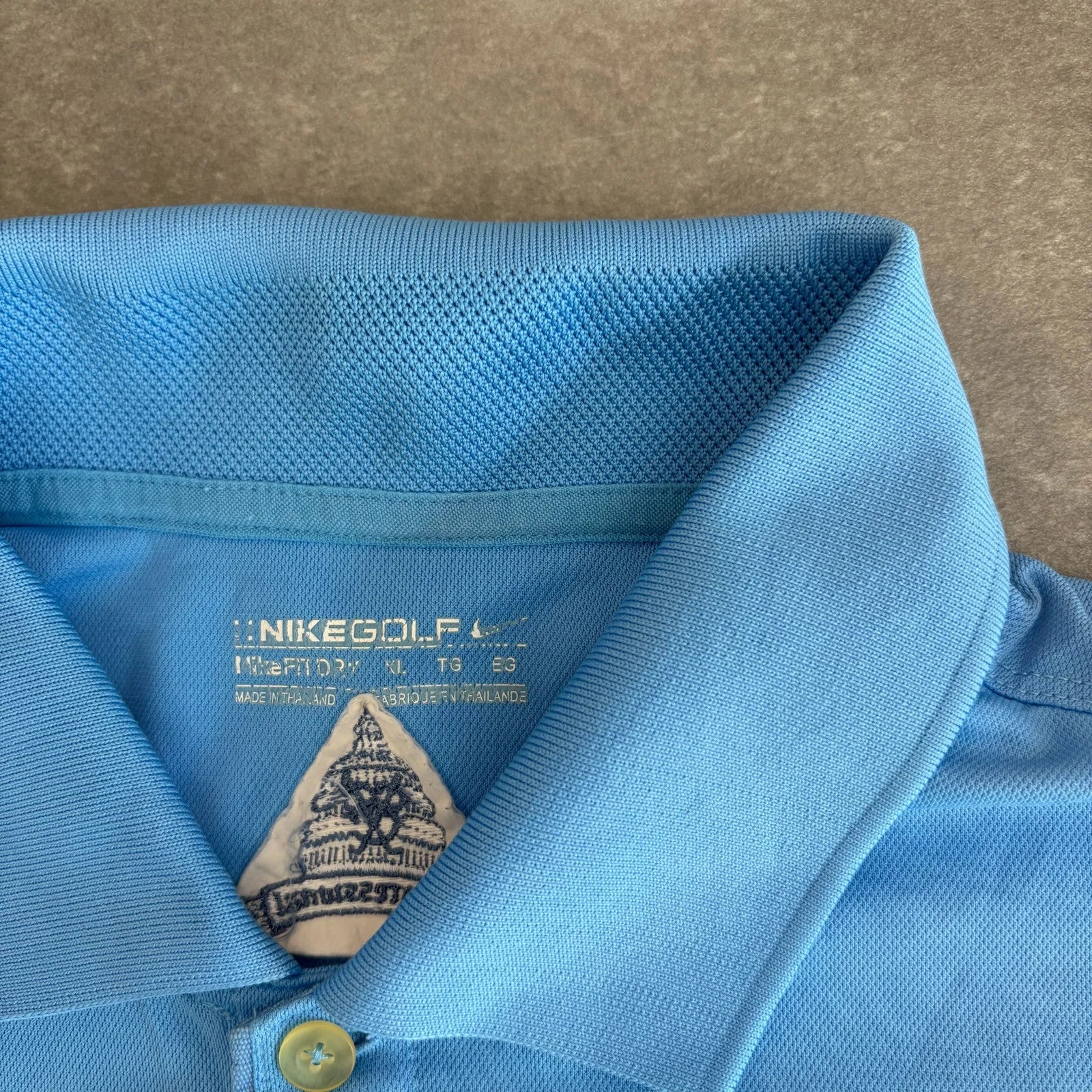 Nike Golf AT&T National Polo Light Blue Tour Athletic Sports Shirt