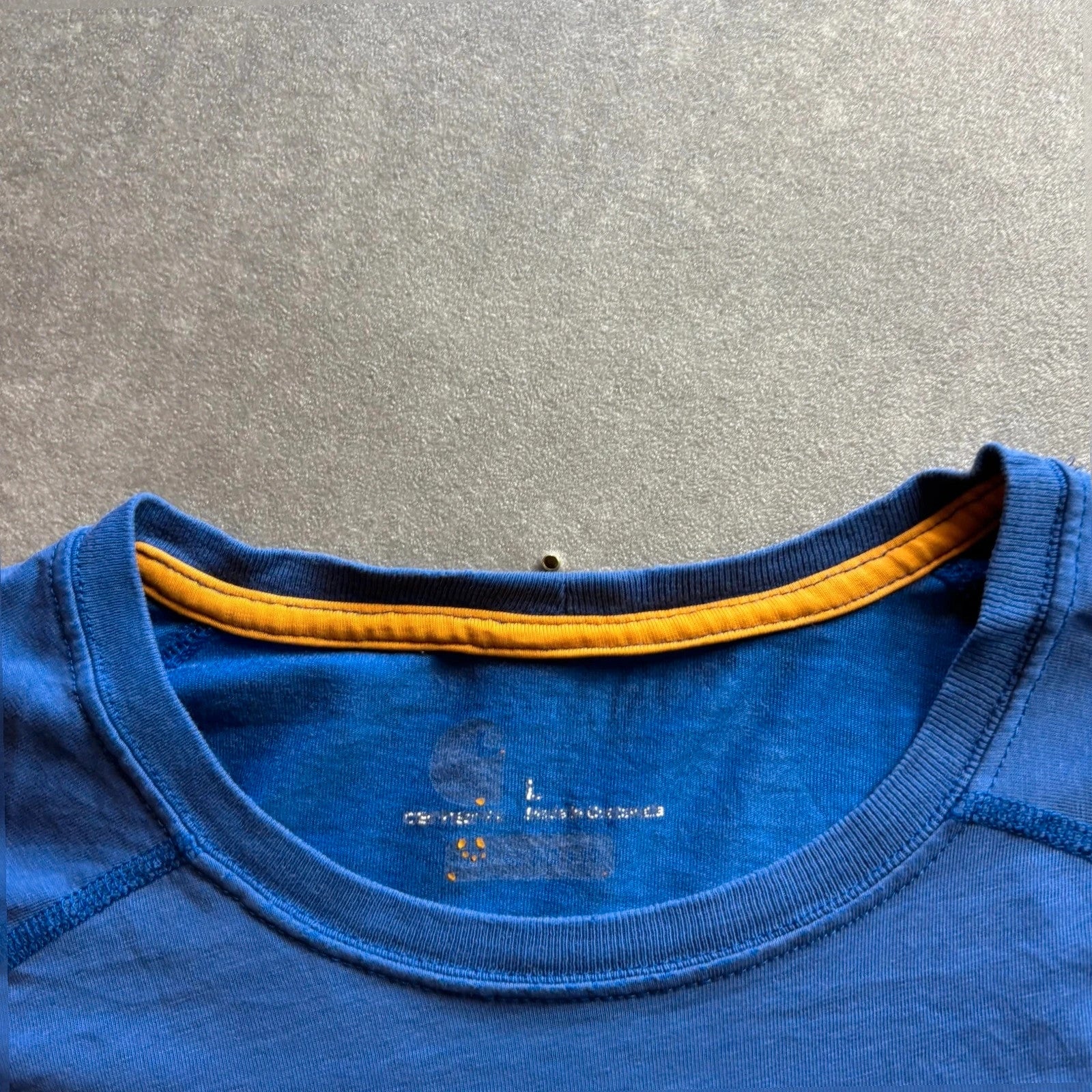 Carhartt Blue Pocket Long Sleeve t Shirt